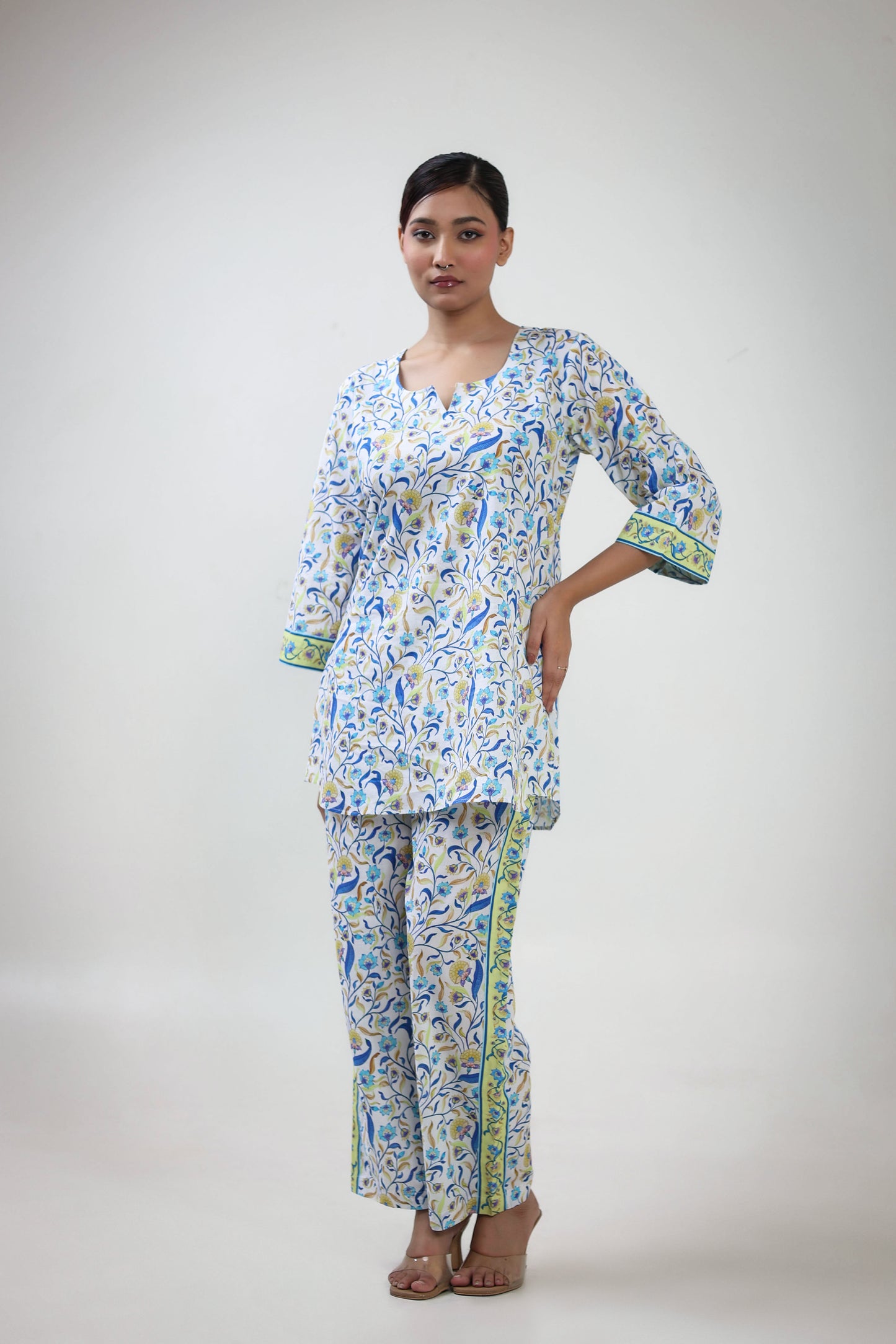 Gul jal printed coordset