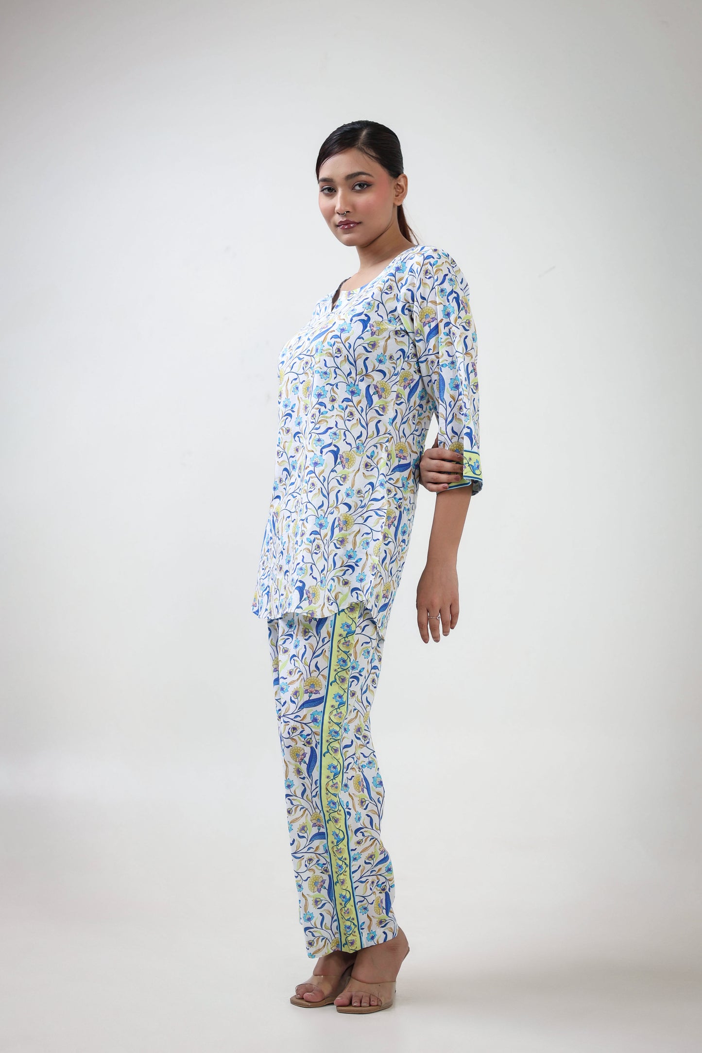 Gul jal printed coordset