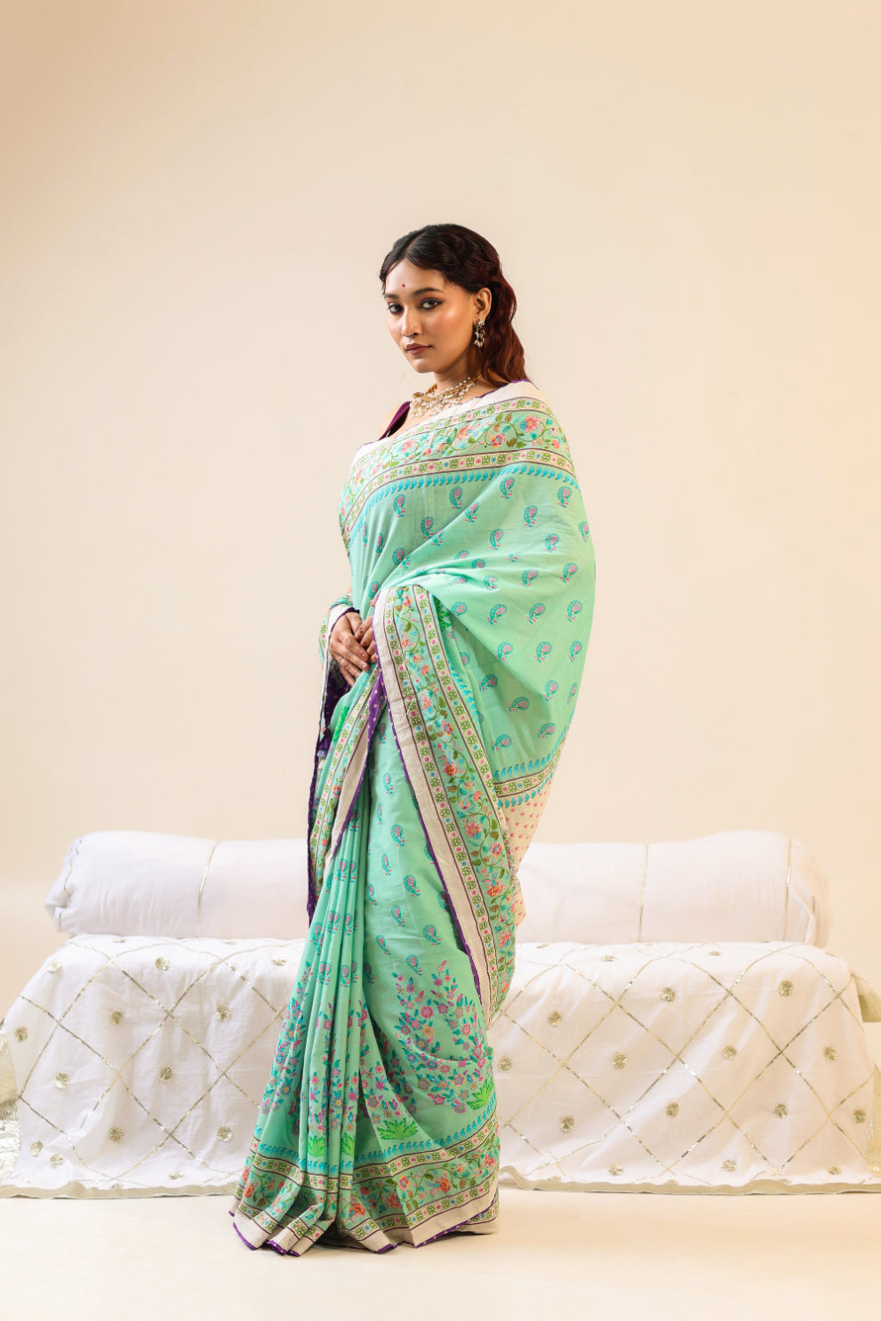 Pista Saree