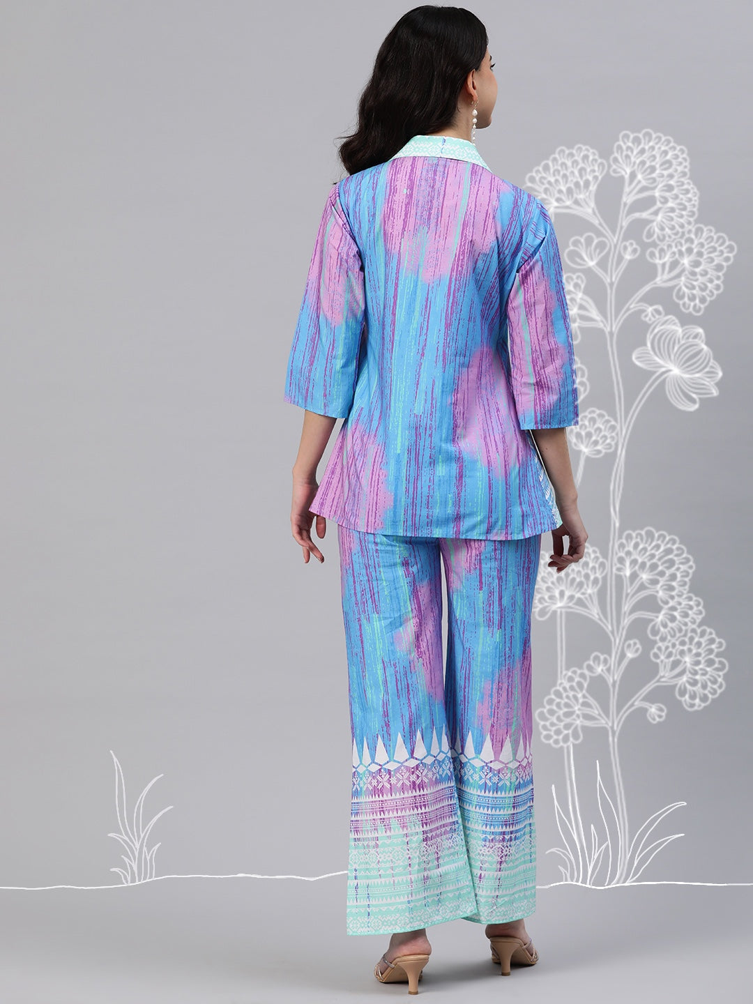 Classic Glaze Printed Wrap Coordset