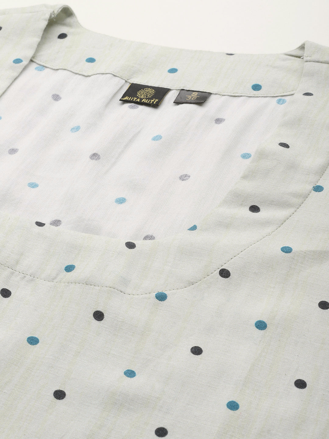 Beige Color Floral Printed Pure Cotton Kurta Set