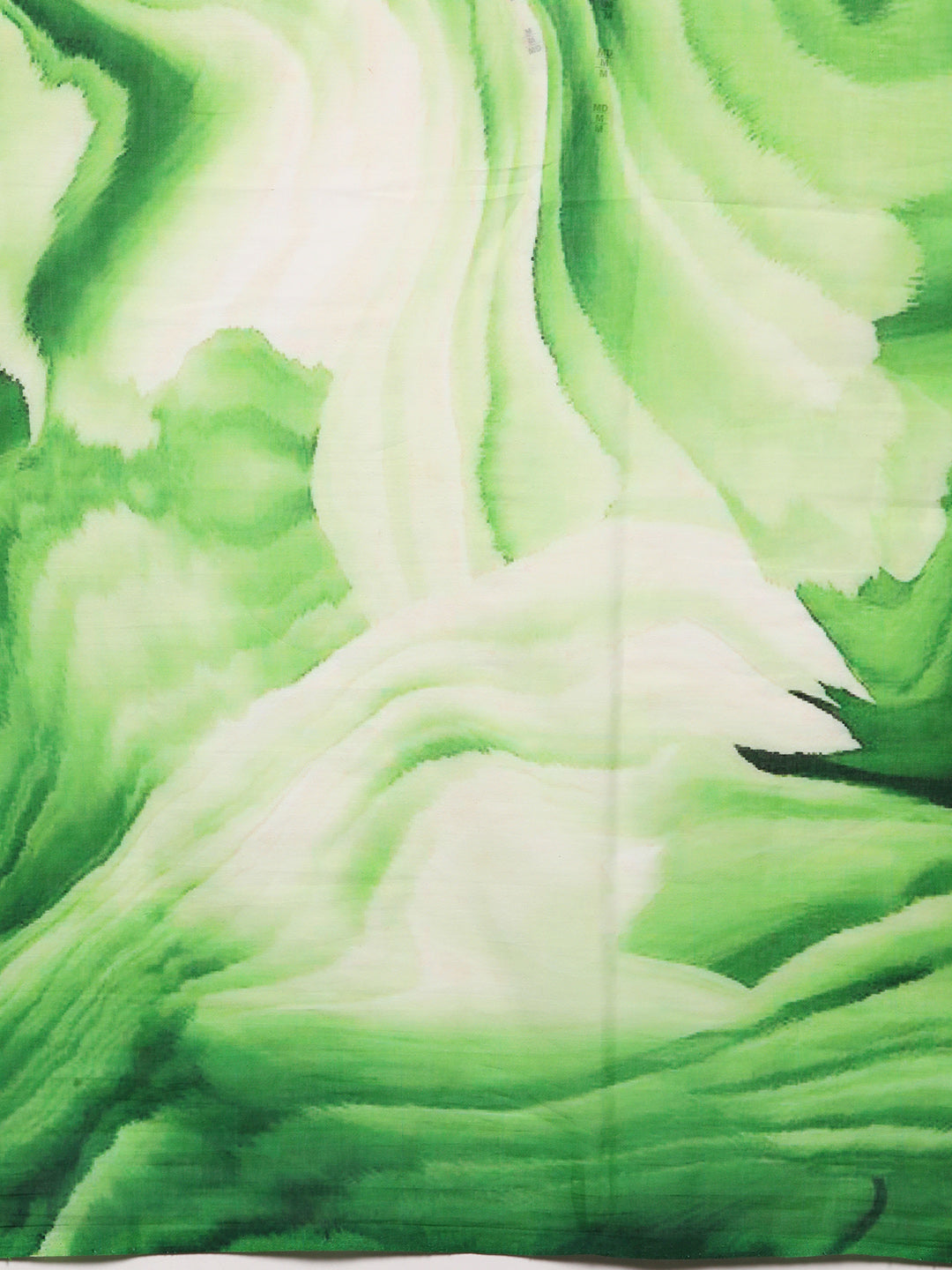 Buta Buti Green Colour Abstract Printed Pure Cotton Saree With Unstitched Blouse