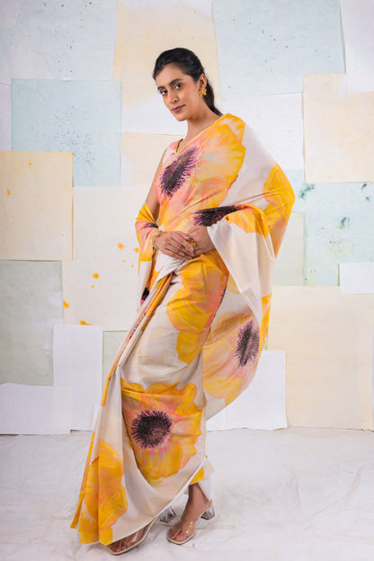 Almond tansy saree